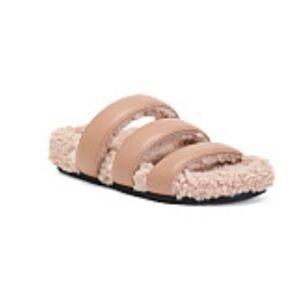ROAM Women's Cozy Tan Slide Sandals